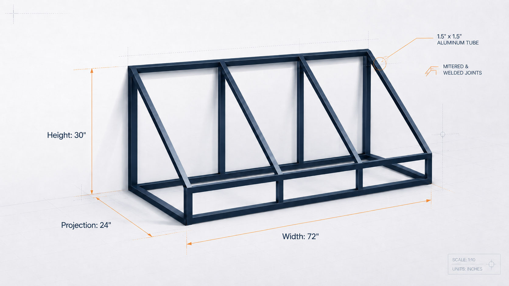 Wedge awning frame — ShadeCPQ